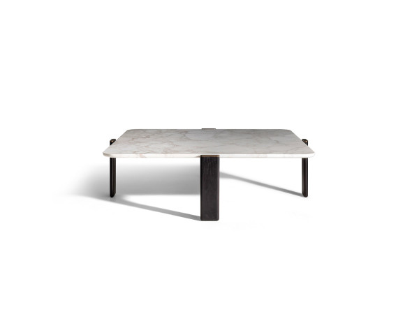 DUO | Low table (total marble) - Ceccotti Collezioni